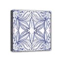 Blue biro repeats IV Mini Canvas 4  x 4  (Stretched) View1