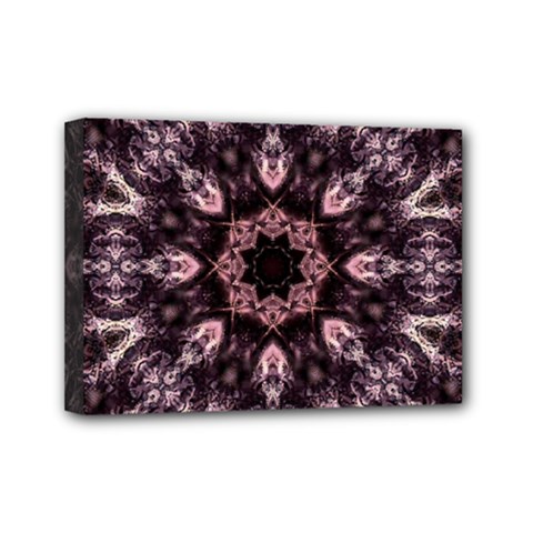 Rose Gold Mandala Mini Canvas 7  X 5  (stretched) by MRNStudios