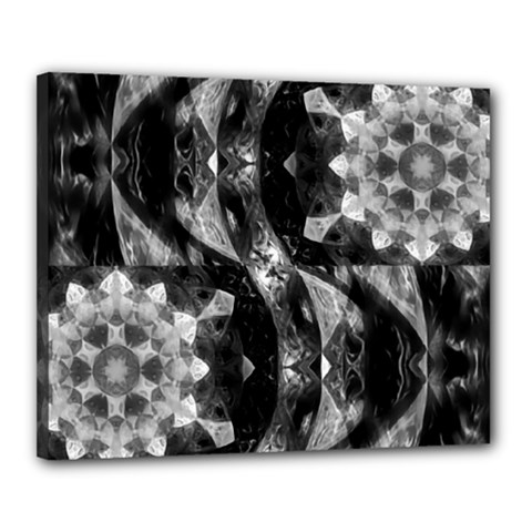 Gemini Mandala Canvas 20  X 16  (stretched) by MRNStudios