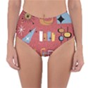 50s Reversible High-Waist Bikini Bottoms View1