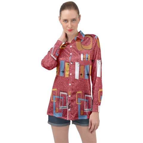 50s Long Sleeve Satin Shirt by NerdySparkleGoth
