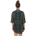 Initricate Ornate Abstract Print Open Front Chiffon Kimono View2