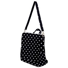1950 Black White Dots Crossbody Backpack by SomethingForEveryone