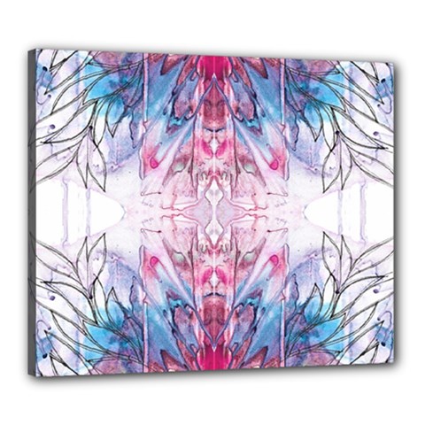 Abstract Repeats Canvas 24  X 20  (stretched) by kaleidomarblingart