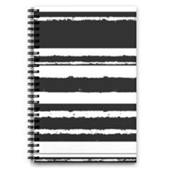 Bandes Abstrait Blanc/noir 5 5  X 8 5  Notebook by kcreatif