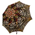 Root Humanity Bar And Qr Code Flash Orange and Purple Hook Handle Umbrellas (Large) View2