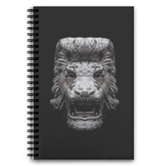 Creepy Lion Head Sculpture Artwork 2 5 5  X 8 5  Notebook by dflcprintsclothing