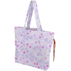 Flower Bomb 5 Drawstring Tote Bag by PatternFactory