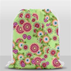 Flower Bomb 6 Drawstring Bag (small) by PatternFactory
