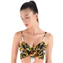 Bigcat Butterfly Woven Tie Front Bralet View1
