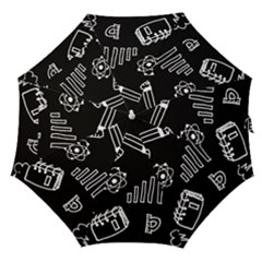 Knowledge-drawing-education-science Straight Umbrellas by Sapixe