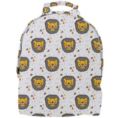 Lion Heads Pattern Design Doodle Mini Full Print Backpack by Sapixe