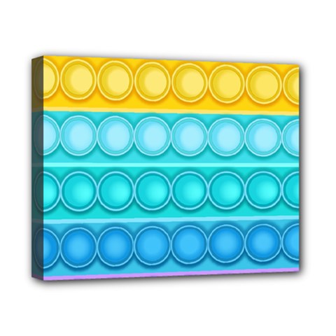 Pop It Pattern Canvas 10  X 8  (stretched) by Daria3107