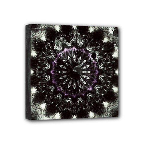 Moody Mandala Mini Canvas 4  X 4  (stretched) by MRNStudios