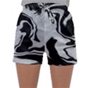 Black and White Sleepwear Shorts View1