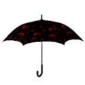 Red Drops On Black Hook Handle Umbrellas (Medium) View3