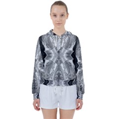 Compressed Carbon Women s Tie Up Sweat by MRNStudios