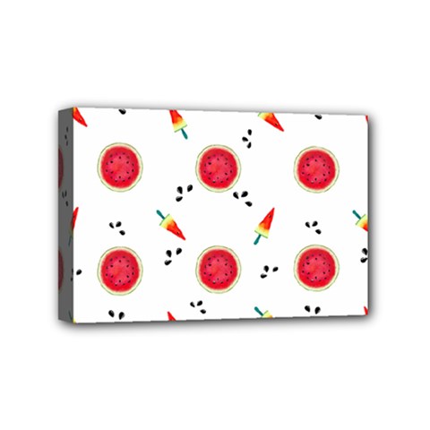 Slices Of Red And Juicy Watermelon Mini Canvas 6  X 4  (stretched) by SychEva