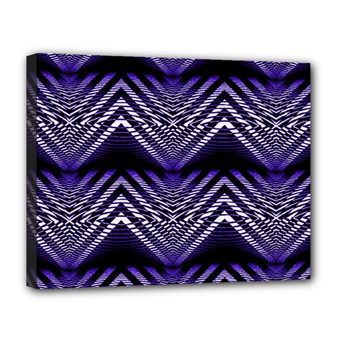 Digital Waves Canvas 14  X 11  (stretched) by Sparkle