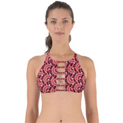Digital Waves Perfectly Cut Out Bikini Top by Sparkle