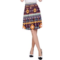Modern Boho Style A-line Skirt by HWDesign