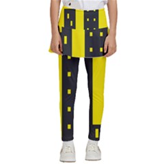 Skyline-city-building-sunset Kids  Skirted Pants by Sudhe