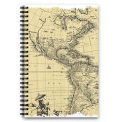 Map-vintage-old-ancient-antique 5 5  X 8 5  Notebook by Sudhe