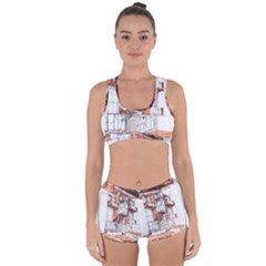 Rag-flats-onion-flats-llc-architecture-drawing Graffiti-architecture Racerback Boyleg Bikini Set by Sudhe