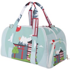 Japan-landmark-landscape-view Burner Gym Duffel Bag by Sudhe