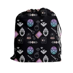 Pastel Goth Witch Drawstring Pouch (2xl) by NerdySparkleGoth