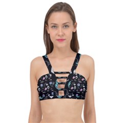 Pastel Goth Witch Cage Up Bikini Top by NerdySparkleGoth