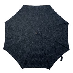 Blue Stripes On Dark Background Hook Handle Umbrellas (large) by SychEva