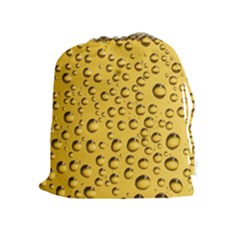 Beer Bubbles Drawstring Pouch (xl) by Sudhe