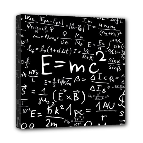 Science-albert-einstein-formula-mathematics-physics-special-relativity Mini Canvas 8  X 8  (stretched) by Sudhe