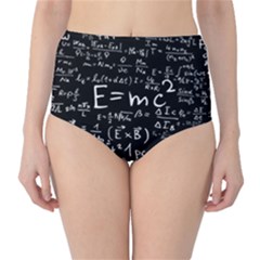 Science-albert-einstein-formula-mathematics-physics-special-relativity Classic High-waist Bikini Bottoms by Sudhe