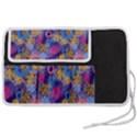 Multicolored Splashes And Watercolor Circles On A Dark Background Pen Storage Case (M) View2