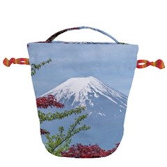 Mountain-mount-landscape-japanese Drawstring Bucket Bag by Sudhe