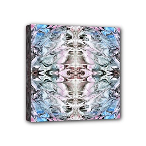Abstract Waves Iii Mini Canvas 4  X 4  (stretched) by kaleidomarblingart