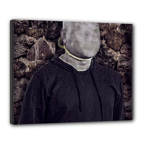 No Face Hanged Creepy Poster Canvas 20  X 16  (stretched) by dflcprintsclothing