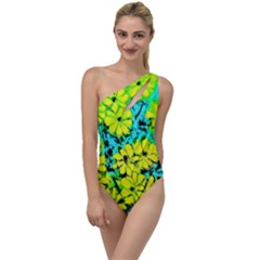 Chrysanthemums To One Side Swimsuit by Hostory