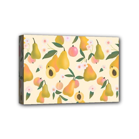 Yellow Juicy Pears And Apricots Mini Canvas 6  X 4  (stretched) by SychEva