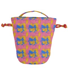 Abstract Painting Drawstring Bucket Bag by SychEva
