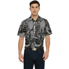 Satellite Men s Short Sleeve Pocket Shirt  by MRNStudios