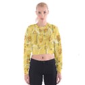 Folk flowers pattern  Cropped Sweatshirt View1