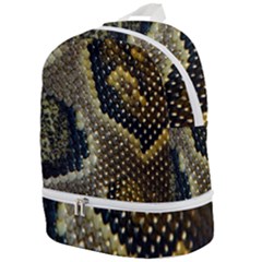 Leatherette Snake 2 Zip Bottom Backpack by skindeep