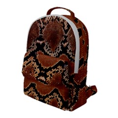 Leatherette Snake 3 Flap Pocket Backpack (large) by skindeep