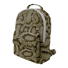 Leatherette Snake 4 Flap Pocket Backpack (large) by skindeep