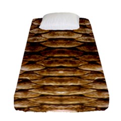 Reptile Skin Pattern 11 Fitted Sheet (single Size) by skindeep