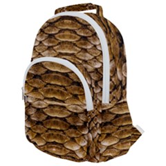Reptile Skin Pattern 11 Rounded Multi Pocket Backpack by skindeep