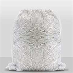 Mono Repeats Drawstring Bag (small) by kaleidomarblingart